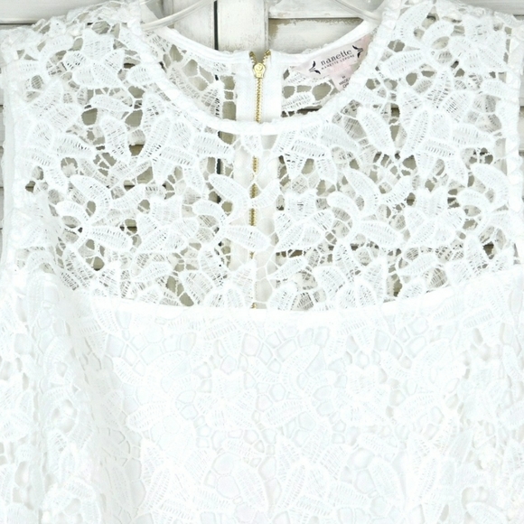 NWT NANETTE LEPORE  TEXTURED SLEEVELESS LILACE TOP - Picture 5 of 7